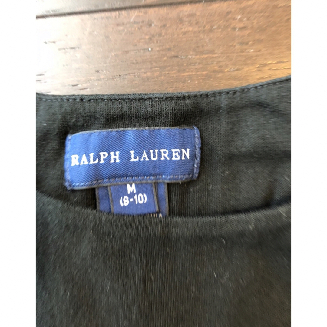 POLO RALPH LAUREN(ポロラルフローレン)のラルフローレン黒ミニワンピ　120 キッズ/ベビー/マタニティのキッズ服女の子用(90cm~)(ワンピース)の商品写真