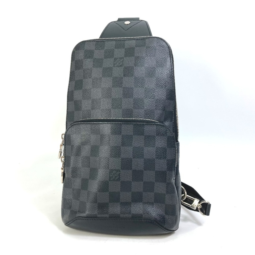 ルイヴィトン LOUIS VUITTON アヴェニュー・スリングバッグ N41719 ダミエグラフィット カバン ボディバッグ ショルダーバッグ ダミエグラフィットキャンバス ブラック 美品