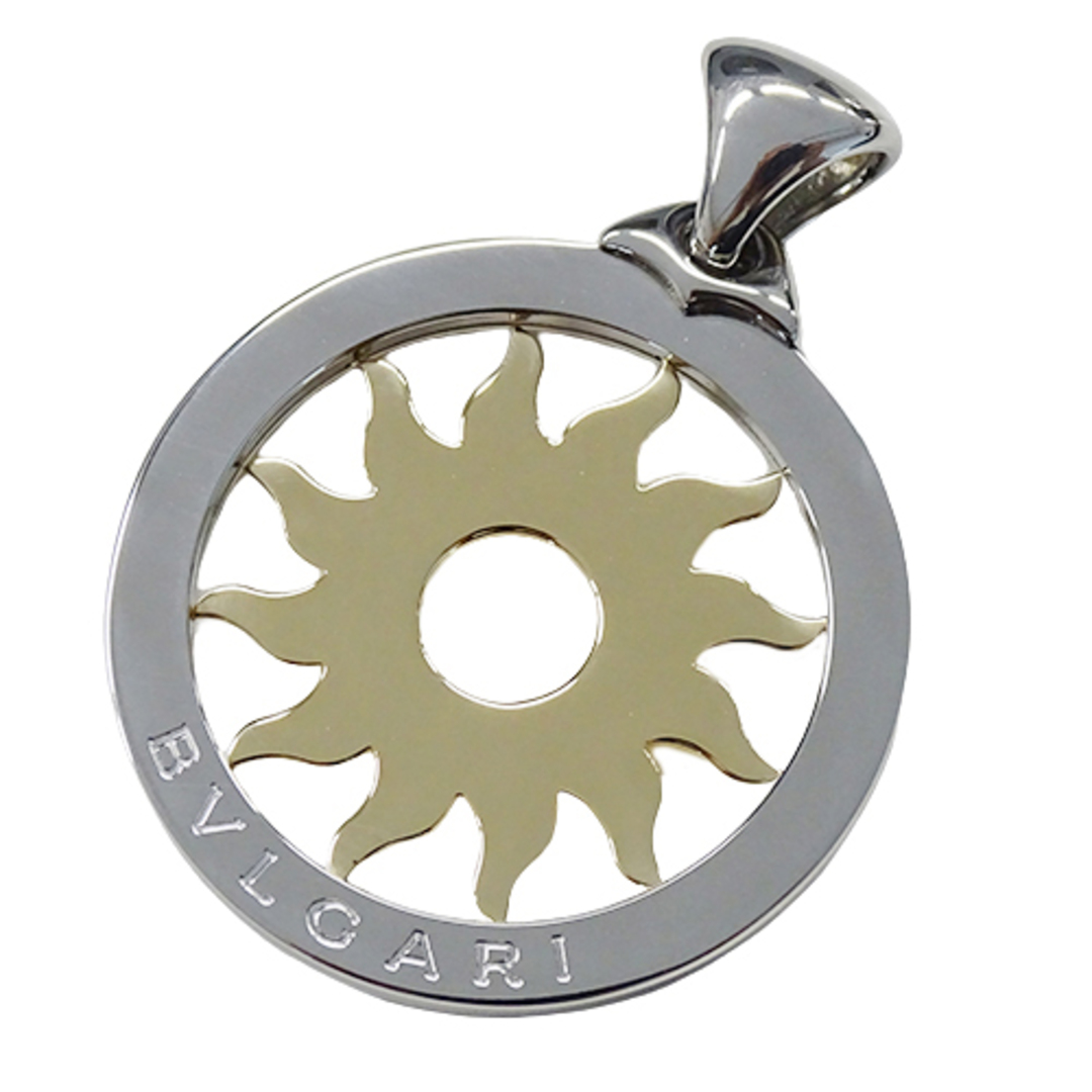 ブルガリ BVLGARI ペンダントトップ メンズ ブランド 750YG ステンレス