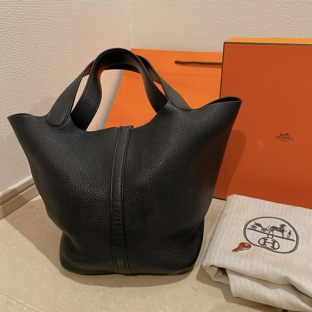 HERMES  ピコタン　MM  ブラック　黒　22  ピコタンロック　ノアール