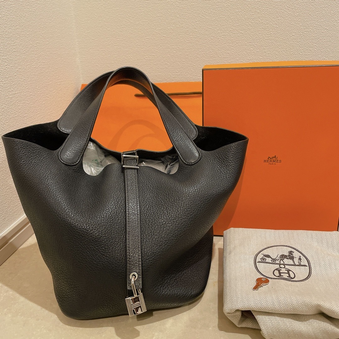 【専用です】HERMES エルメス ピコタンロックMM ノワール シルバー金具