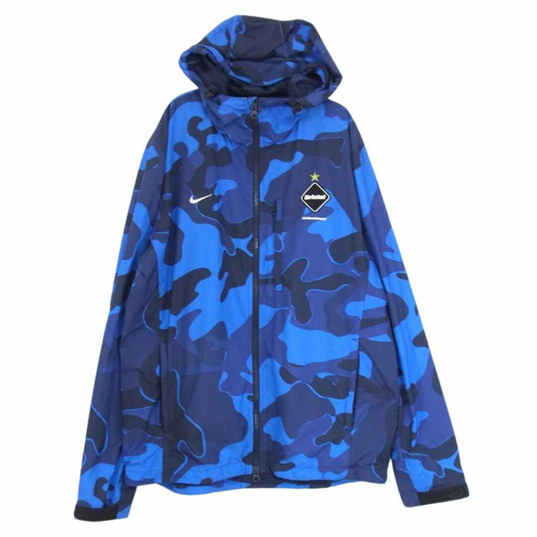 F.C.R.B. エフシーアールビー 640468-400 Camo Practice Jacket カモ プラクティス ナイロン ジャケット ブルー系 M