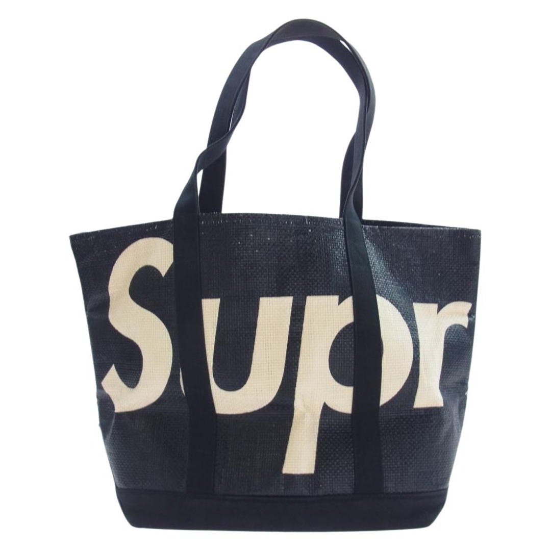 Supreme シュプリーム トートバッグ 20SS RAFFIA TOTE BAG ラフィア トート バッグ BLACK ブラック系【中古】 |  フリマアプリ ラクマ