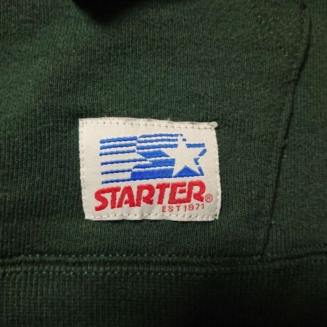STARTER ビッグプリント スウェットパーカー  スターター グリーン 5