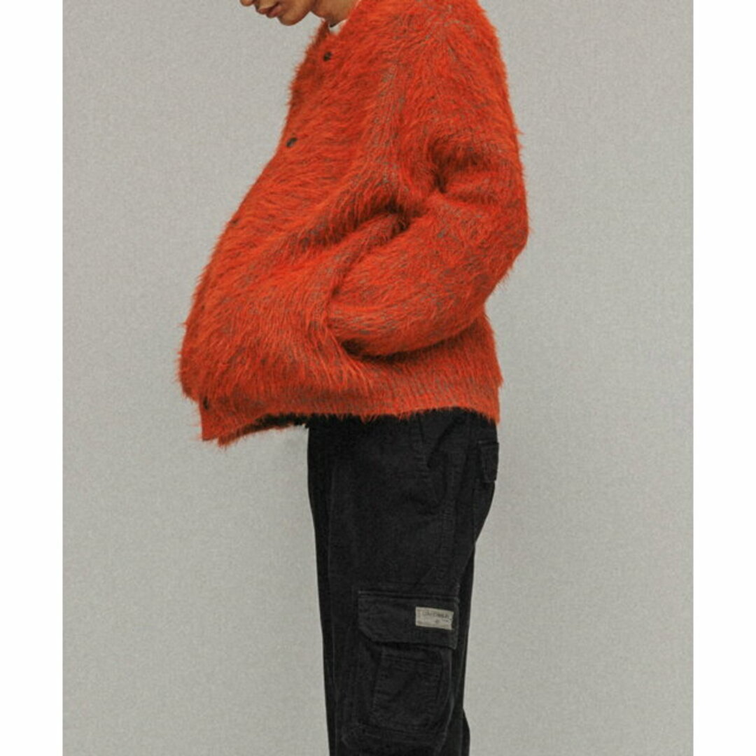 【オレンジ系（71）】[TOPS]SHAGGY KNIT CARDIGAN UNISEX レディースのトップス(カーディガン)の商品写真