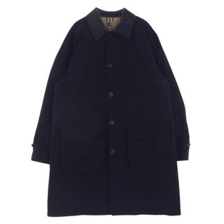 シュプリーム(Supreme)のSupreme シュプリーム トレンチコート 22SS × Burberry バーバリー Leather Collar Trench レザー カラー トレンチ コート ブラック L【中古】(その他)