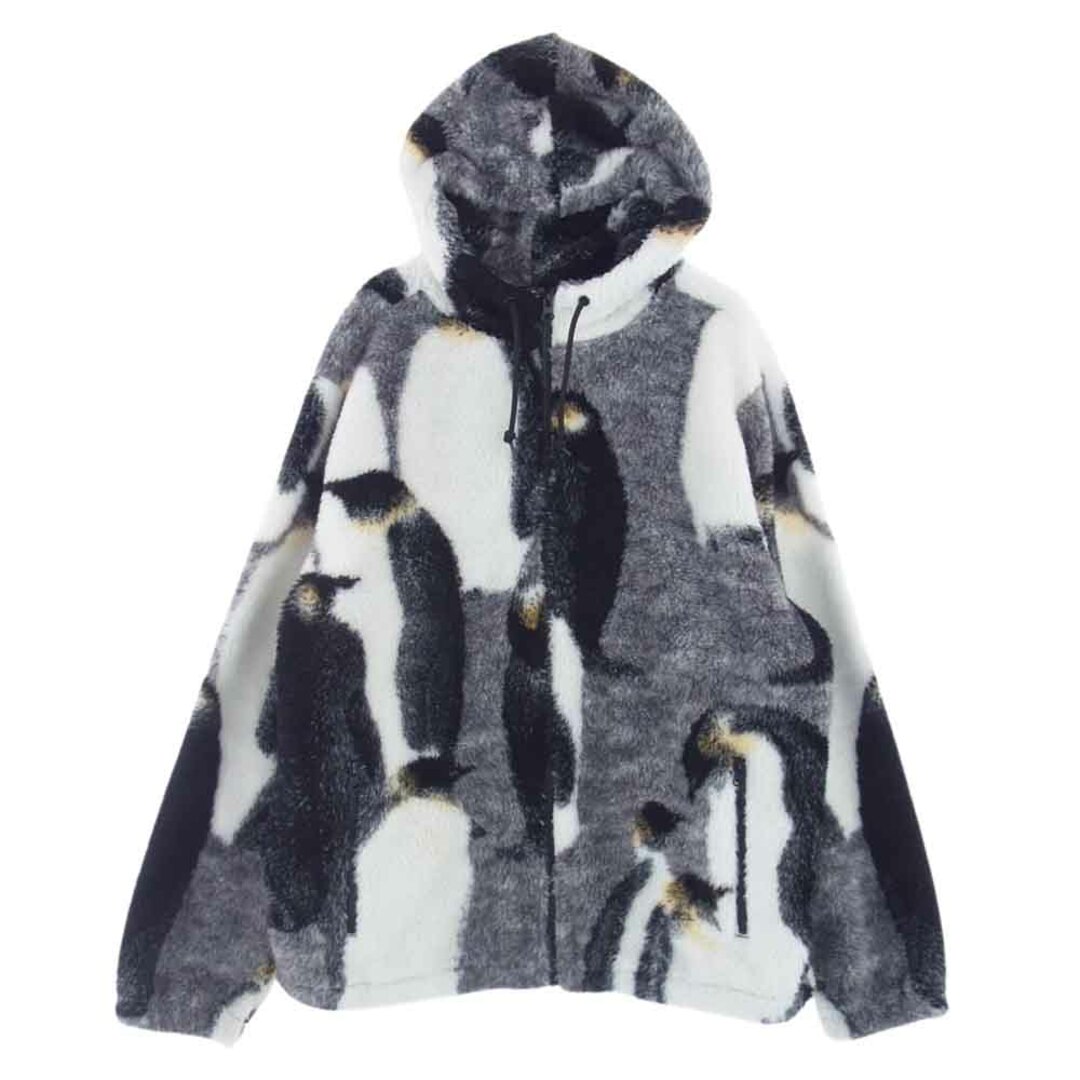 Supreme シュプリーム ジャケット 20AW Penguins Hooded Fleece Jacket ペンギン フーデッド フリースジャケット グレー系 L【新古品】【未使用】