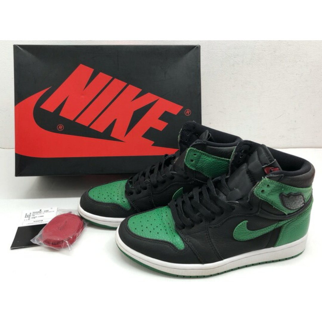 NIKE ナイキ AIR JORDAN 1 RETRO HIGH OG エア ジョーダン 1 レトロ ハイ PINE GREEN パイングリーン / 555088-030 26.0cm 【64320-007】