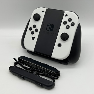 Nintendo Switch - 【有機EL】Nintendo Switch ジョイコン ホワイト LR グリップ