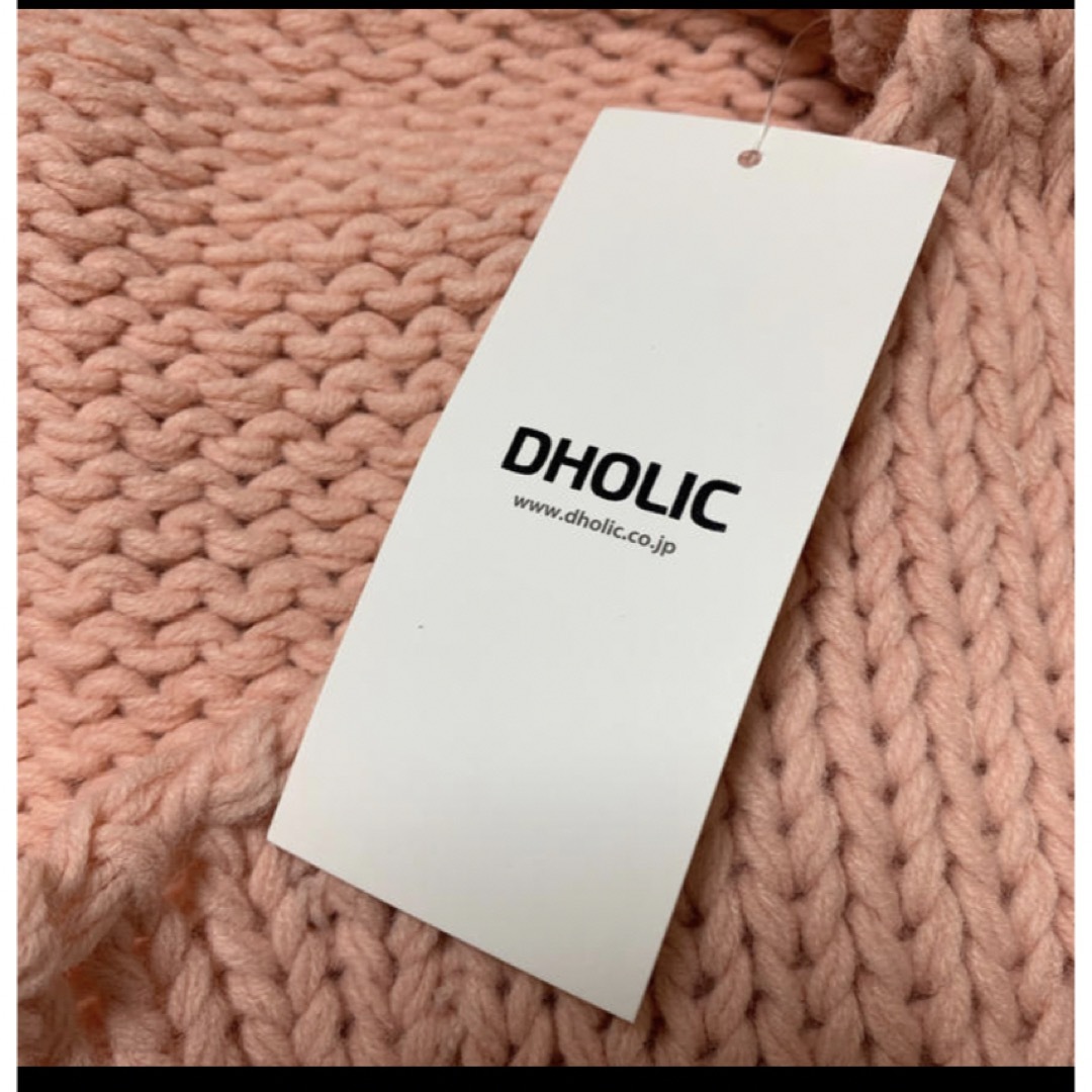 dholic(ディーホリック)の新品DHOLIC ピンクニット レディースのトップス(ニット/セーター)の商品写真