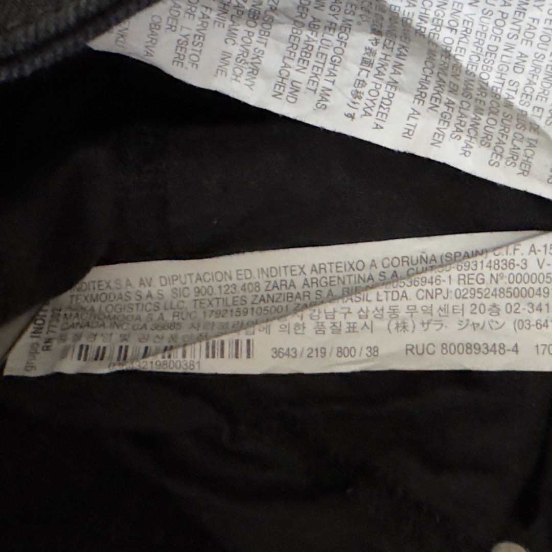ZARA(ザラ)のZARA ザラ ブラック パンツ 美品 Mサイズ 38インチ レディースのパンツ(その他)の商品写真