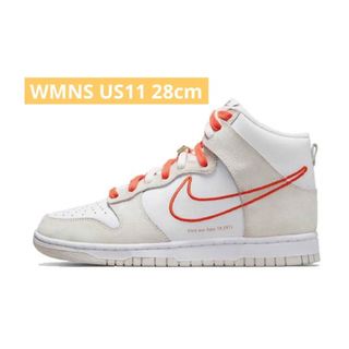 ナイキ(NIKE)のNIKE WMNS DUNK HIGH SE FIRST USE 28cm(スニーカー)