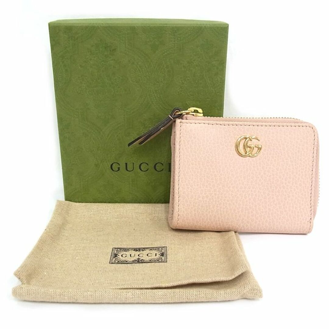 Gucci - グッチ GUCCI コンパクト財布 ピンク コインケース L字