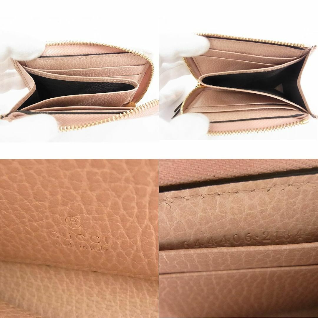 GUCCI - グッチ GUCCI コンパクト財布 ピンク コインケース L字 GUCCI - グッチ GUCCI コンパクト財布 ピンク コインケース L字