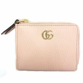 グッチ(Gucci)のグッチ　GUCCI　コンパクト財布　ピンク コインケース　L字ファスナー　レザー GGマーモント　644406 2184(コインケース)