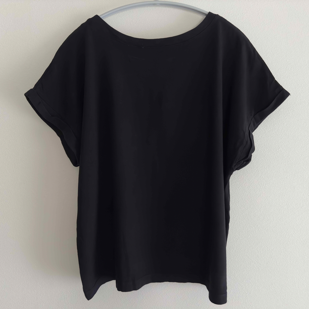 ZARA(ザラ)のZARA カットソー Tシャツ 無地 ブラック Mサイズ メンズのトップス(Tシャツ/カットソー(半袖/袖なし))の商品写真