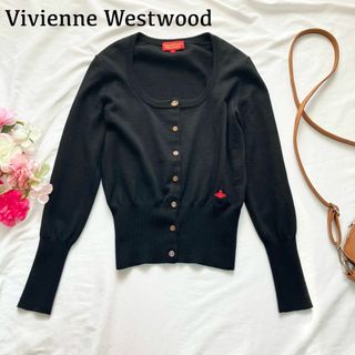 Vivienne Westwood - Vivienne Westwood カーディガン 長袖 黒 オーブ