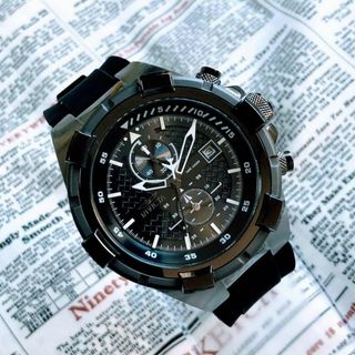 2725【コックピット風】メンズ 腕時計 インビクタ 動作良好 クォーツ 黒-