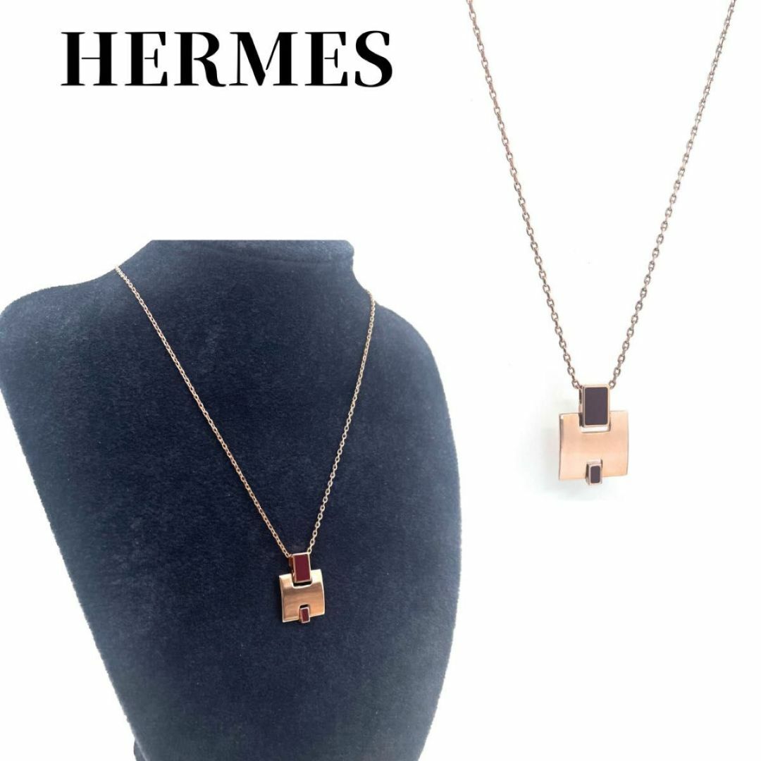 レディースHERMES エルメス　アイリーン　ネックレス　ピンクゴールド