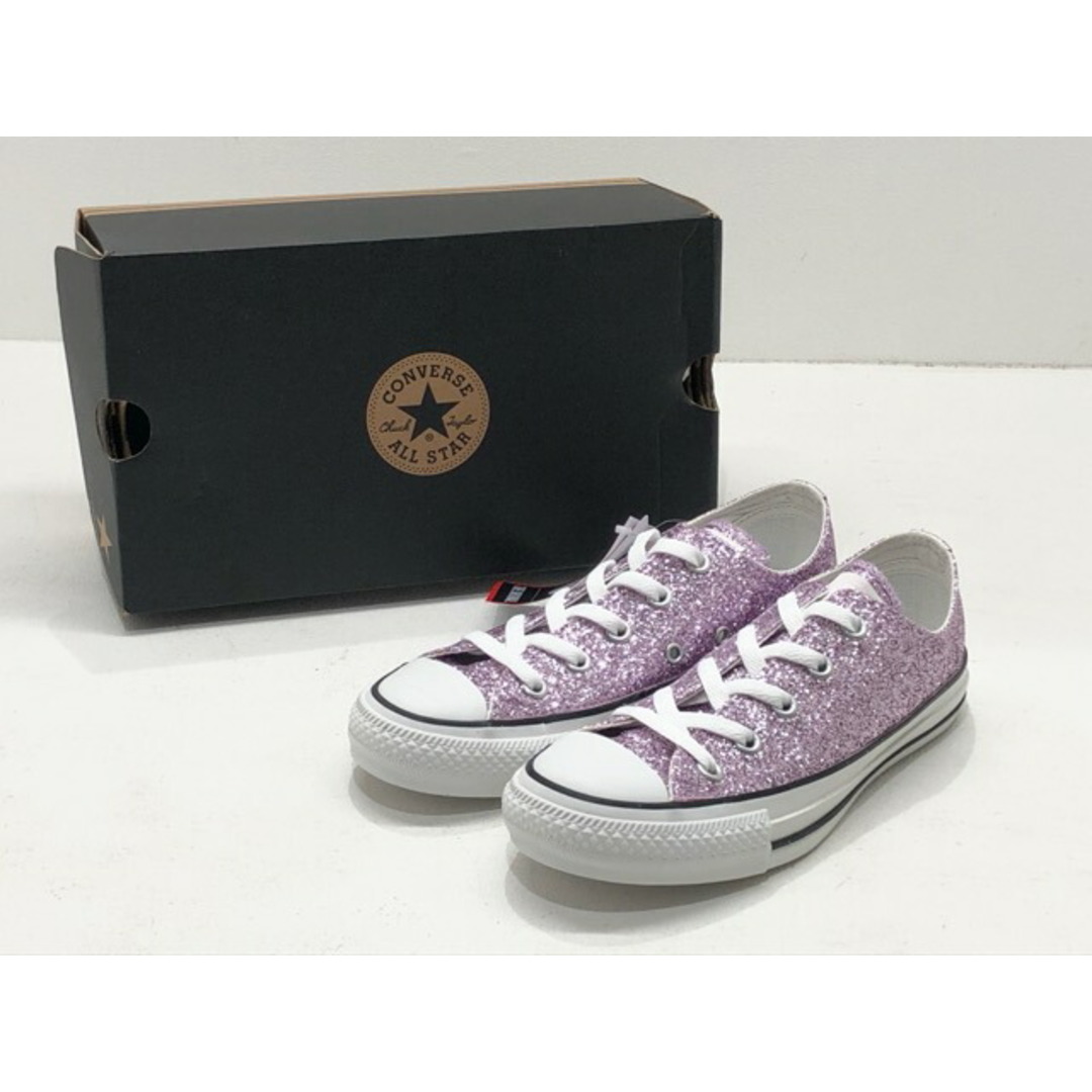 converse(コンバース) ALL STAR GLITTER OX オールスター グリッター ローカット スニーカー 23cm ピンク 【007】