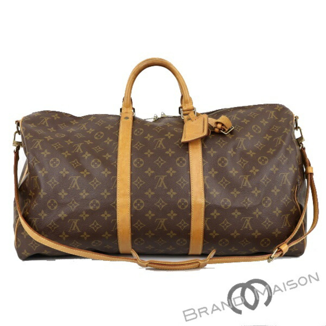 Bランク ルイ・ヴィトン キーポル・バンドリエール55 M41414 モノグラム LOUIS VUITTON ボストンバッグ ショルダーバッグ 旅行カバン