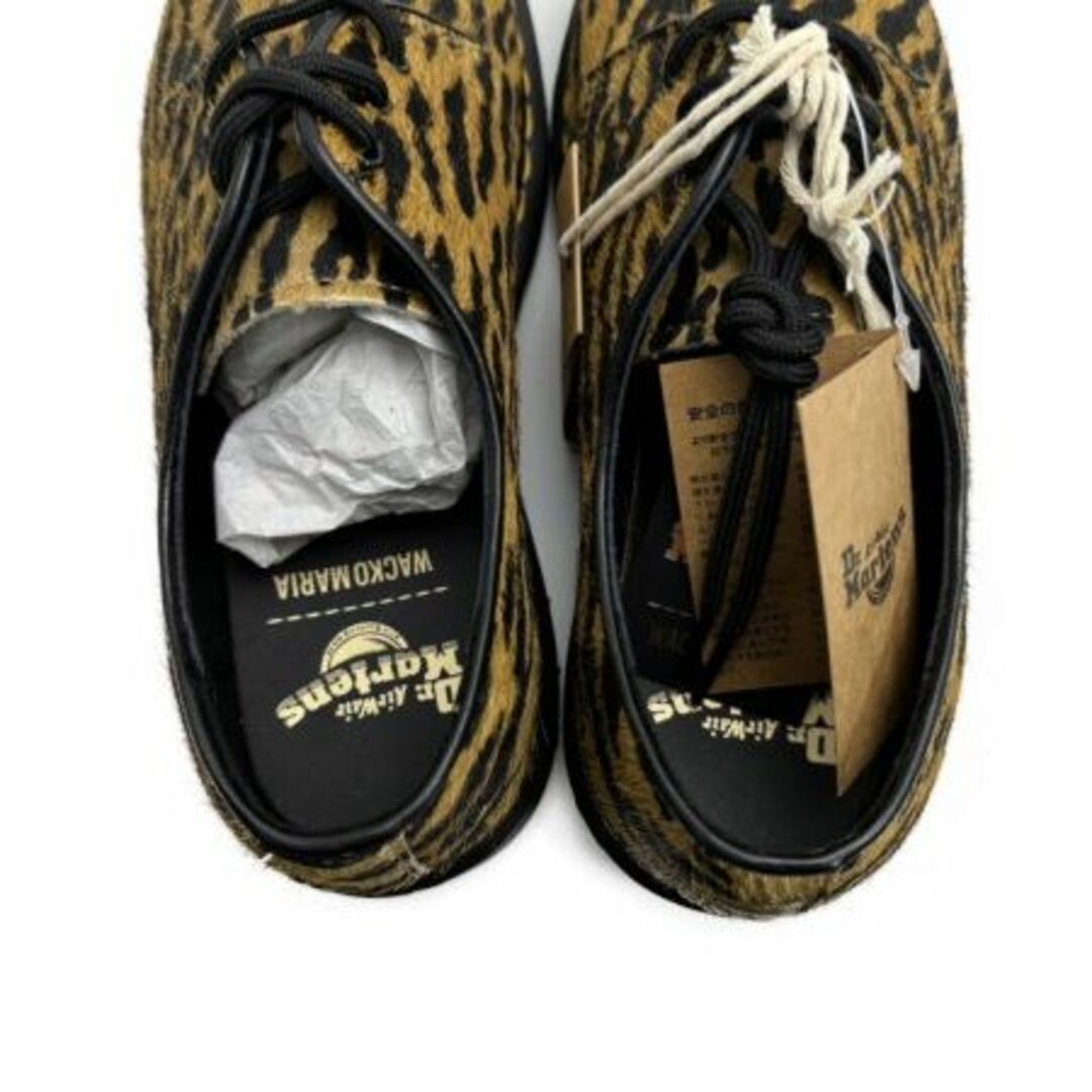 WACKO MARIA(ワコマリア)のワコマリア×ドクターマーチン/WACKO MARIA×Dr.Martens/靴/8ホールブーツ/LEOPARD 3EYE SHOE/ハラコ/ベージュ/レオパード/2023FW/#8/27cm【SA7477】 メンズの靴/シューズ(ブーツ)の商品写真