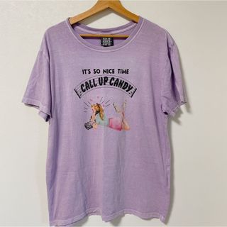 キャンディーストリッパー(Candy Stripper)のCandy Stripper 半袖　Tシャツ　紫　匿名配送(Tシャツ(半袖/袖なし))