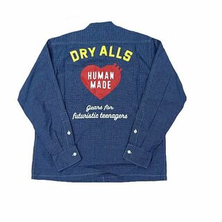 ヒューマンメイド(HUMAN MADE)のヒューマンメイド/HUMAN MADE/メンズ/スタンドカラーシャンブレーシャツ/STAND COLLAR CHAMBRAY L/S SHIRT/コットン/2023FW/ブルー/#S/HM26SH006【SA7478】(シャツ)