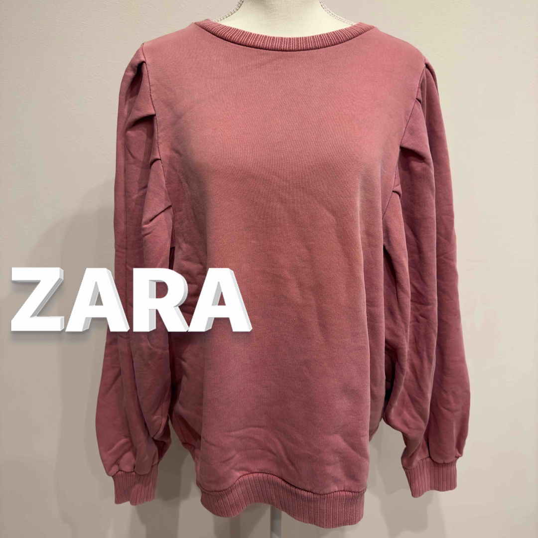 ZARA(ザラ)のZARA ザラ スウェット トレーナー Mサイズ レディースのトップス(トレーナー/スウェット)の商品写真