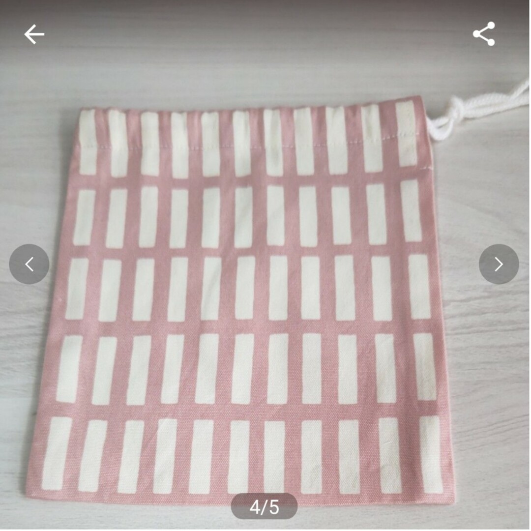 #20 くすみピンク 給食セット ハンドメイドのキッズ/ベビー(外出用品)の商品写真