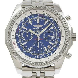 ブライトリング(BREITLING)の【本物保証】 保・箱付 新品同様 ブライトリング BREITLING ベントレー メンズ 自動巻 腕時計 クロノグラフ 青文字盤 A25362 2023/03 OH済(腕時計(アナログ))