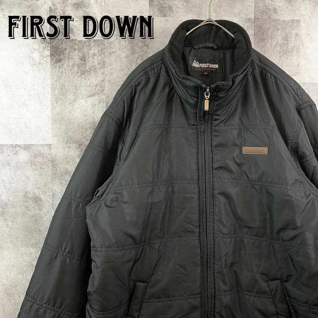 FIRST DOWN - ファーストダウン 中綿ジャケット ノルディック柄裏地