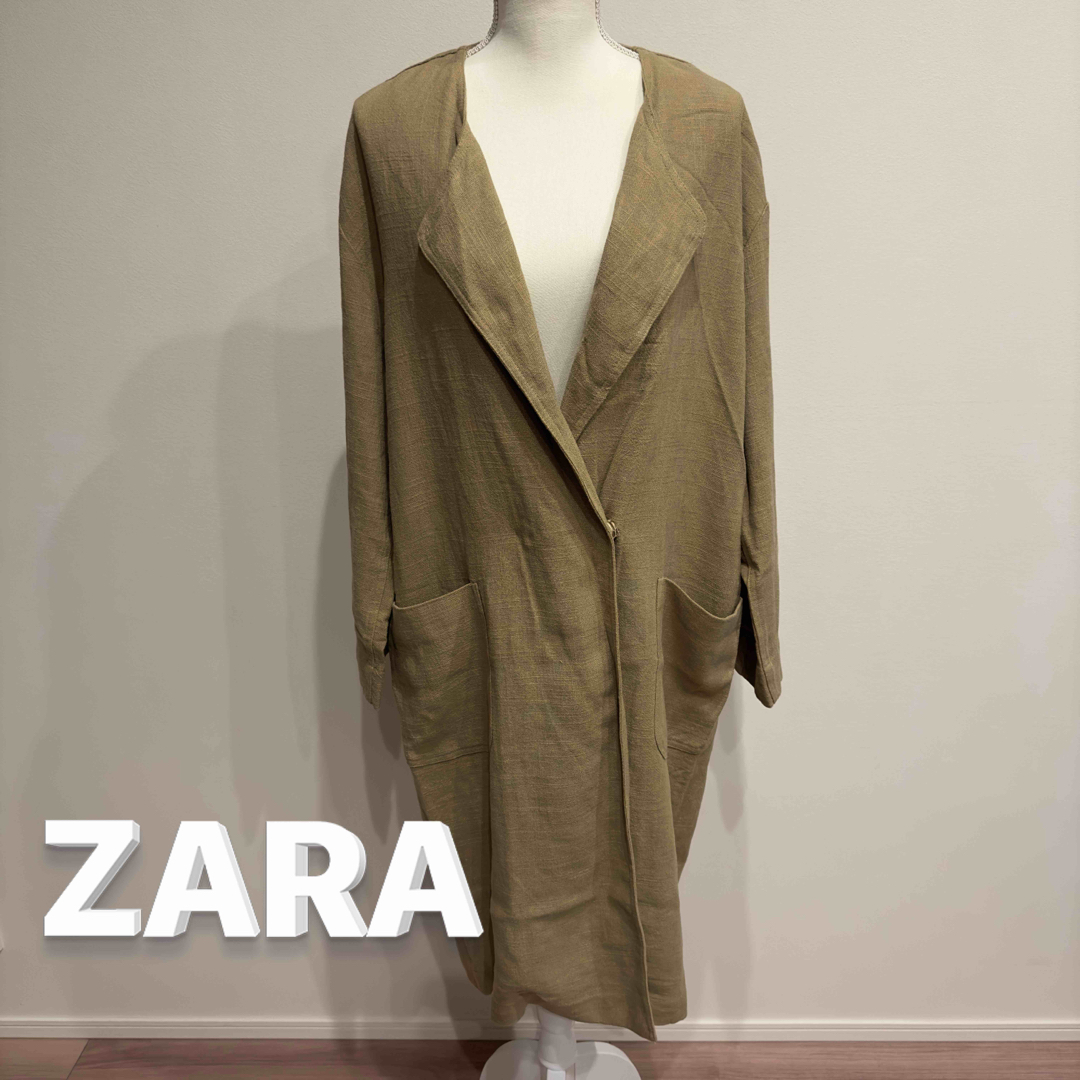 ZARA(ザラ)のZARA ザラ コート Mサイズ 春 秋 レディースのジャケット/アウター(ロングコート)の商品写真