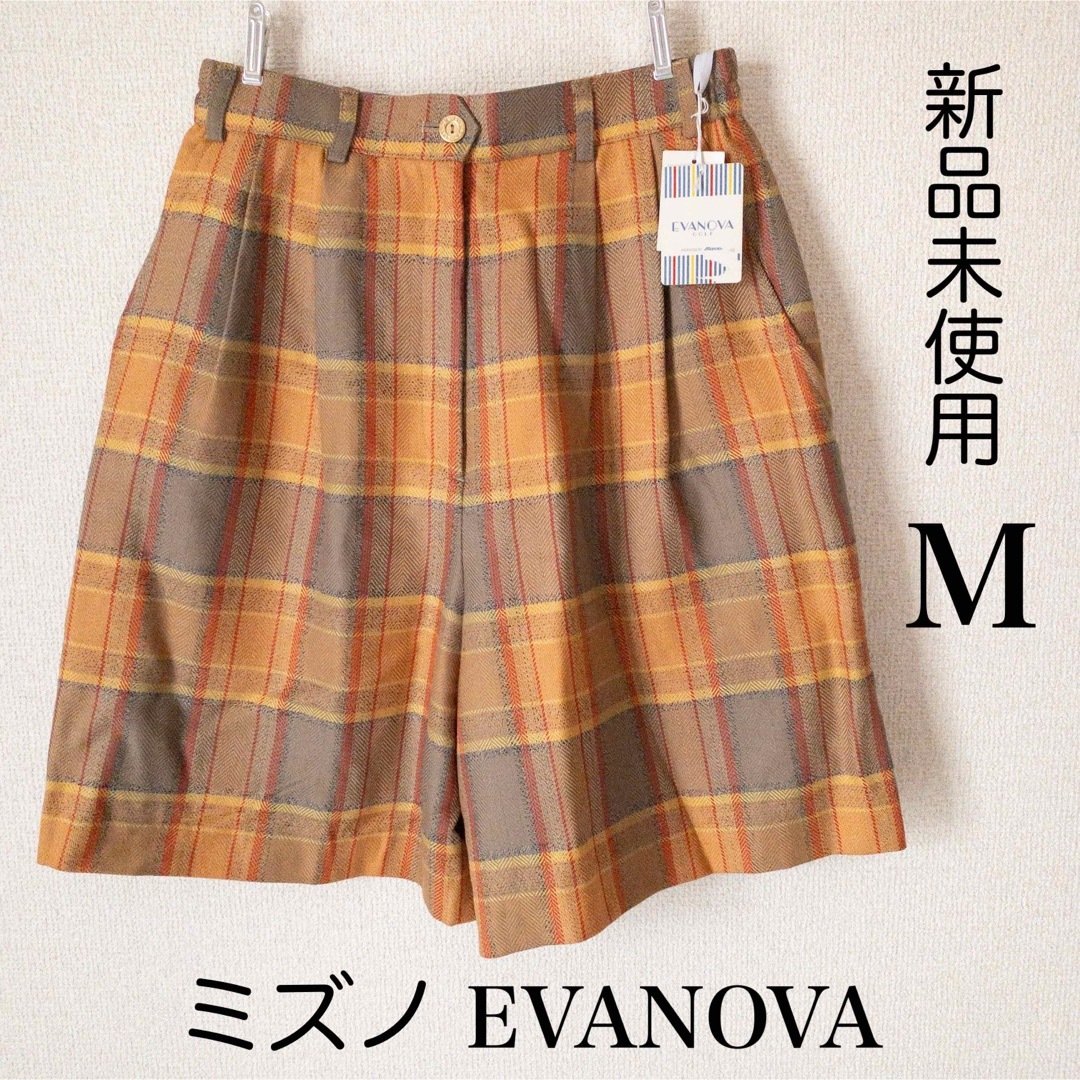 【新品】EVANOVA レディース ゴルフ ハーフパンツ オレンジ M 日本製