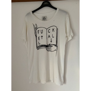 ユニフ(UNIF)のUNIF ダメージカットソー　レア(Tシャツ/カットソー(半袖/袖なし))
