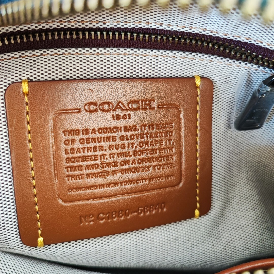 COACH - 【タグ付】COACH ローグ25 ティーローズ ネイビー 2way COACH - 【タグ付】COACH ローグ25 ティーローズ ネイビー 2way