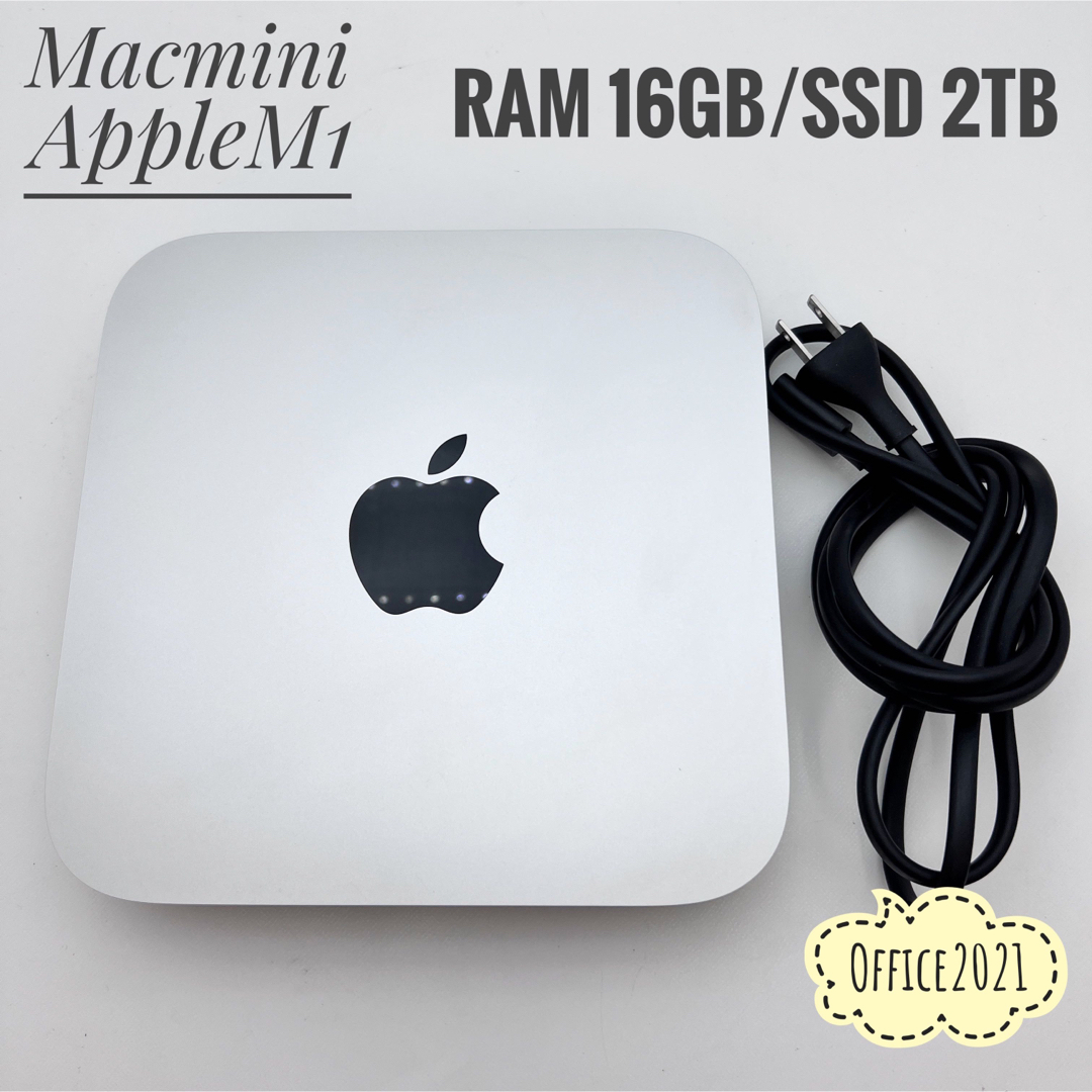 MacMini 2020 Apple M1/RAM 16GB/SSD 2TB - デスクトップ型PC