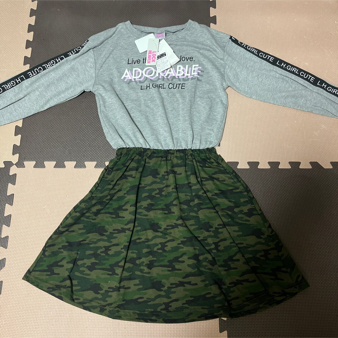 160サイズ　新品　ワンピース キッズ/ベビー/マタニティのキッズ服女の子用(90cm~)(ワンピース)の商品写真