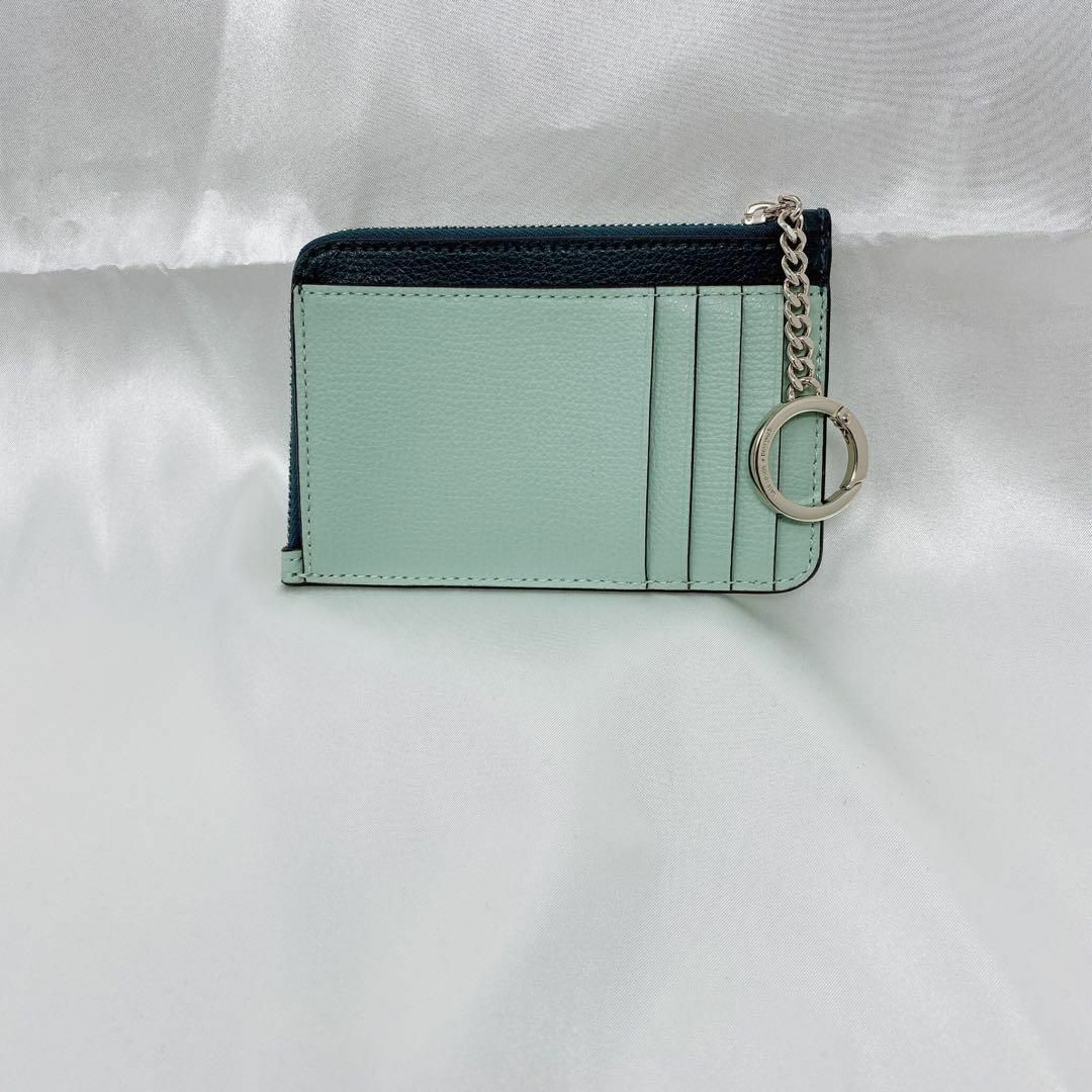 ⭐ケイトスペード⭐katespade⭐新品 L-ジップ カード ホルダー緑