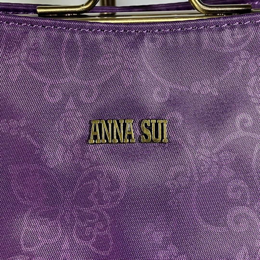 レア！美品 ANNA SUI × 鬼滅の刃 がま口 チャーム付 ショルダーバッグ