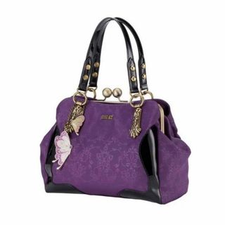 レア！美品 ANNA SUI × 鬼滅の刃 がま口 チャーム付 ショルダーバッグ