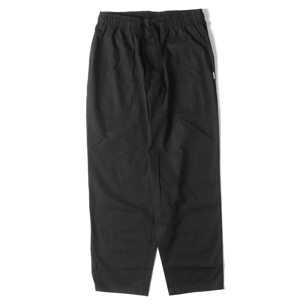 WTAPS ダブルタップス パンツ サイズ:M 23SS リップストップ イージーパンツ SDDT2002 / TROUSERS / COTTON. RIPSTOP ブラック 黒 ボトムス ズボン シンプル カジュアル ミリタリー ストリート ブランド 【メンズ】【美品】