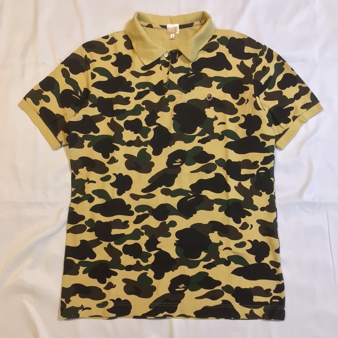 美品カモフラポロシャツABATHINGAPEアベイシングエイプLサイズカモフラ | フリマアプリ ラクマ