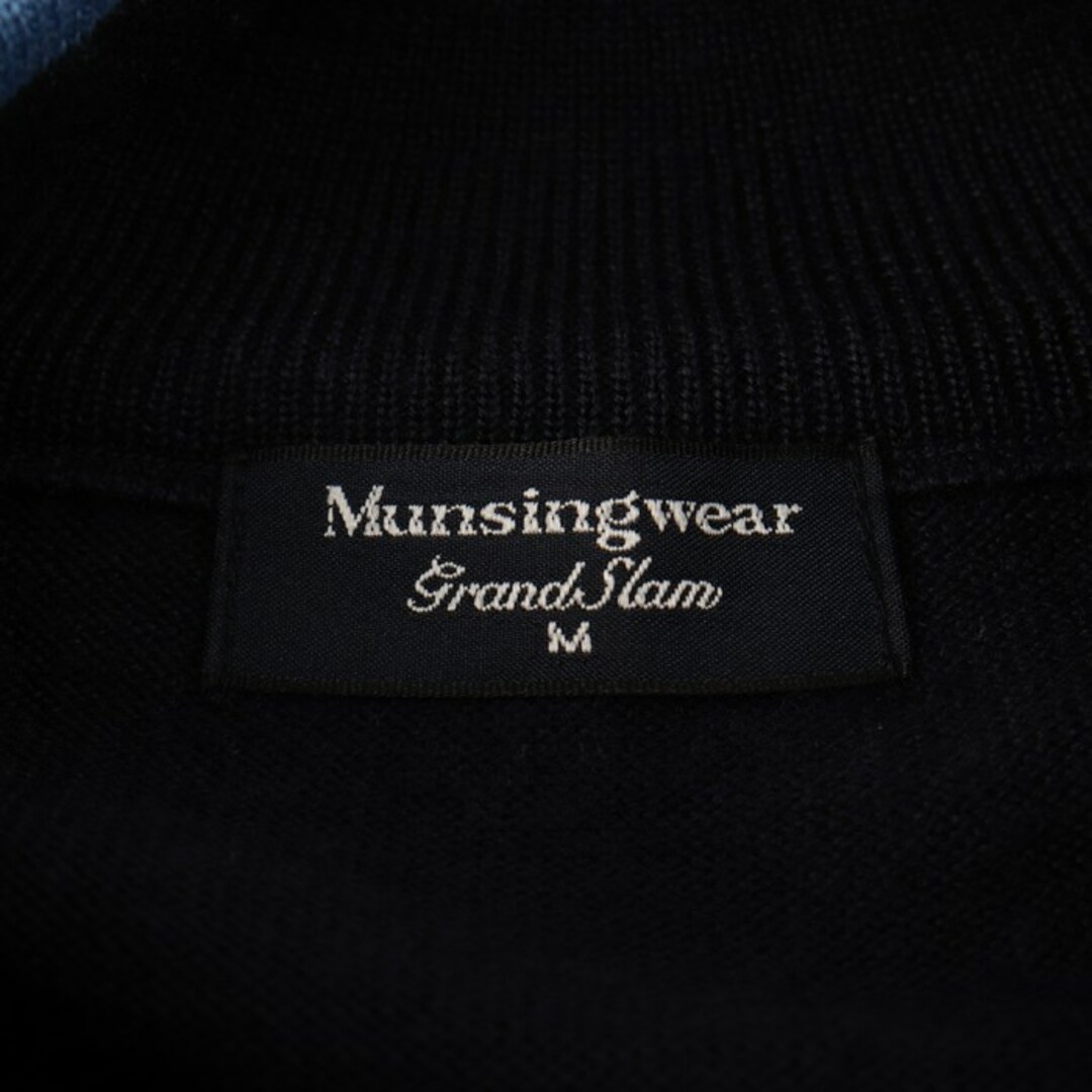 Munsingwear マンシングウェア ゴルフウェア ハーフジップ 黒 M