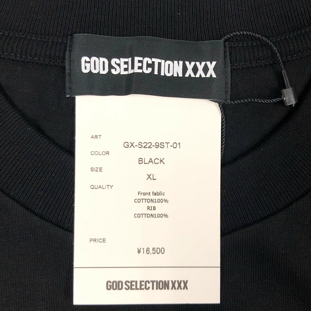 GOD SELECTION XXX 9周年 フォトプリント 半袖Ｔシャツ 黒 サイズXL 正規品 / 31899