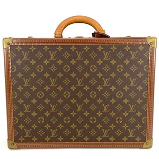 ルイヴィトン(LOUIS VUITTON)の【限定価格】LOUIS VUITTON ルイヴィトン トランク モノグラム コトヴィル45 アタッシュケース トラベルバッグ ヴィンテージ メンズ レディース ブラウン かばん 鞄 M21423    ゴールド金具 ユニセックス 定番【中古品】(旅行用品)