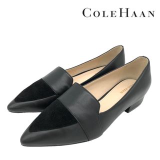 コールハーン(Cole Haan)の〈美品〉COLE HAAN コールハーン【22cm】コンビ パンプス 黒(ハイヒール/パンプス)