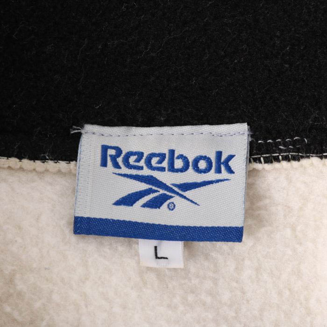 Reebok(リーボック)のリーボック ブルゾン ジャケット フリース ロゴ 無地 アウター スポーツ 白 レディース Lサイズ オフホワイト Reebok レディースのジャケット/アウター(ブルゾン)の商品写真