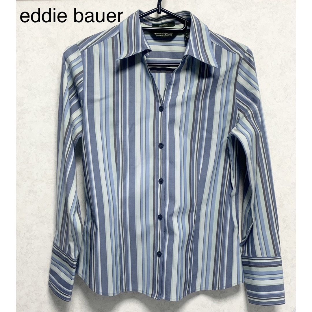 Eddie Bauer(エディーバウアー)のストライプ ワイシャツ eddie bauer STRETCH レディースのトップス(シャツ/ブラウス(長袖/七分))の商品写真
