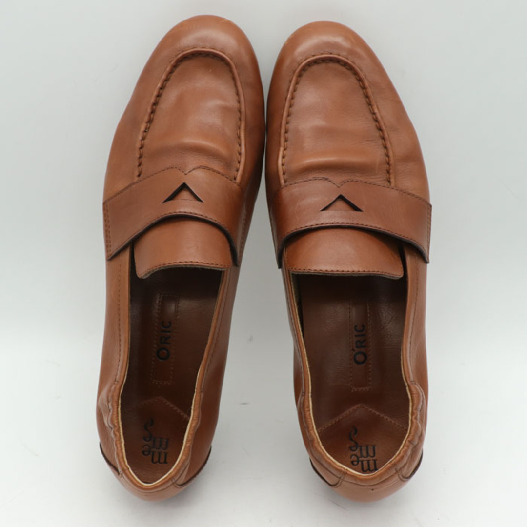 オーリック ローファー 本革レザー 革靴 ラウンドトゥ シューズ ブランド レディース 38サイズ ブラウン O'RIC レディースの靴/シューズ(ローファー/革靴)の商品写真